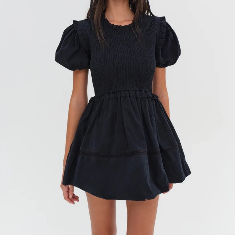 NWT For Love & Lemons Puff Sleeve Dress